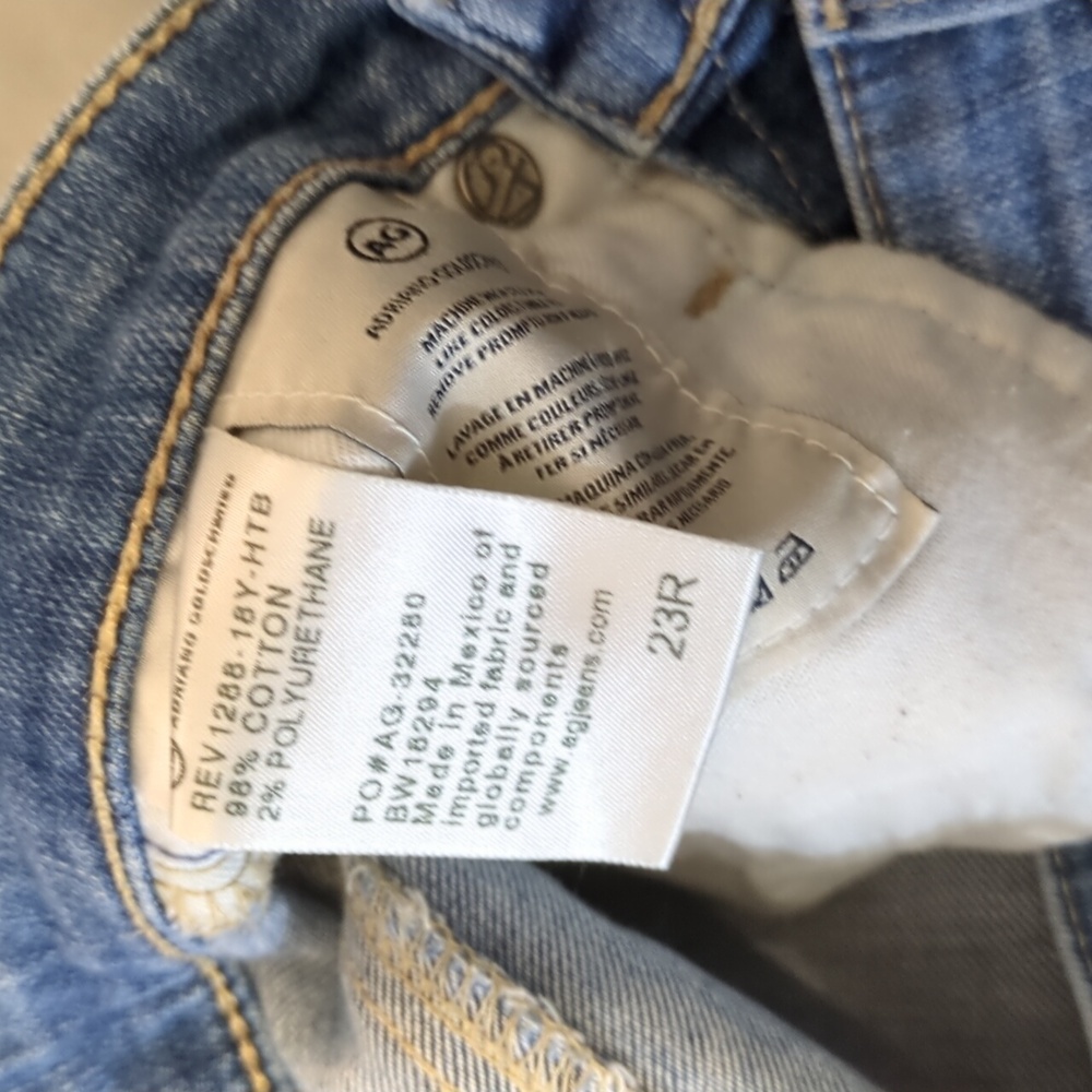 AG-ED Denim Adriano Goldschmidt Size 23 R - Picture 7 of 8